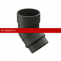 Колено 45 Docke LUX (Графит) /1 шт/