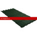 Металлочерепица Grand Line (Гранд Лайн) квинта плюс 0,5 GreenCoat Pural Matt RAL 6020 /1 кв.м./