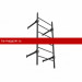 Секция пожарной лестницы BORGE 800, 2м, оцинк., коричнево-красный (RAL 3011)
