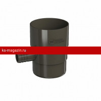 Отвод для сбора воды 125/80, Технониколь (темно-коричневый) /1 шт/