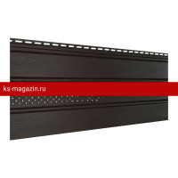 Софит UPLAST (Ю-пласт) перфорированный по центру (Коричневый) /1 шт/