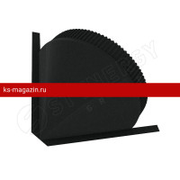Заглушка к полукруглому коньку большому конусная Stynergy (CORUNDUM50Matt-9005-0.5)