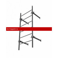 Секция пожарной лестницы Borge 800, 3м, оцинк., серый графит (RAL 7024), CZn