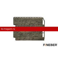Фасайдинг FineBer (Файнбер) Туф 3D-Facture дымчатый /панель/