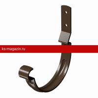 Карнизный крюк короткий Docke (Дёке) STAL PREMIUM 125/90 (Каштан RAL8017) /1 шт/