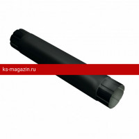 Труба круглая соединительная Optima Matt 90мм 1м RAL 9005