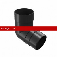 Колено 72 гр Docke PREMIUM 125/85 мм (Графит) /1 шт/