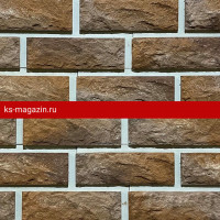 Фиброцементная панель Каньон Сколотый кирпич цвет 37