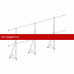 Ограждение ROOFsystems ECONOM d-25 (круг) H-1200/3,0м NEXT ТУ (Т-обр. Опора) RAL3005