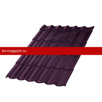 Металлочерепица МеталлПрофиль Ламонтерра (VALORI-20-Violet-0.5) /1 кв.м./
