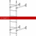 Лестница стеновая ROOFsystems ELITE ZN400 1,8м Универ RAL 3005