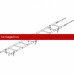 Лестница кровельная ROOFsystems PRESTIGE ZN400 3м Универ RAL 3005