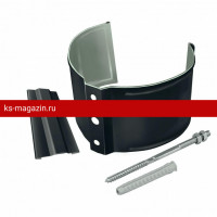 Кронштейн трубы на кирпич Grand Line (Гранд Лайн) Optima Matt 90мм (RAL 7024) /1 шт/