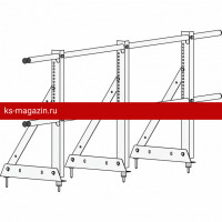 Ограждение ROOFsystems ECONOM d-25 (круг) H-600/3,0м универ ТУ RAL3005