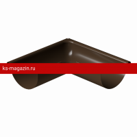 Угол внешний 90 гр Docke (Дёке) STAL PREMIUM 125/90 (Каштан RAL8017) /1 шт/