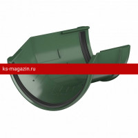 Угол желоба 135 VERAT (Верат) 125/82 (Зеленый) /1 шт/