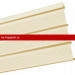 Софит Mitten (Миттен) O.P. Select Triple 4 перфорированный (Ivory) /1 шт/