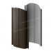 Штакетник металлический МЕТАЛЛ ПРОФИЛЬ ELLIPSE-O 19х126 (VALORI-20-DarkBrown-0.5)