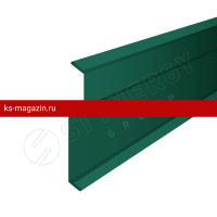 Планка примыкания в накладку 22х22х42х2000 Stynergy (Стинержи) (CORUNDUM50-RAL6005-0.5) /1 шт/