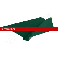 Ендова верхняя фигурная 135х30х135х2000 Stynergy (Стинержи) (CORUNDUM50-RAL6005-0.5) /1 шт/