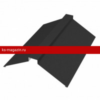 Конёк плоский 116х30х116х2000 мм PE Matt 0,5мм Zn140 RAL9005