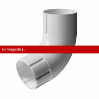 Колено 72 гр Docke (Дёке) STAL PREMIUM 125/90 (Пломбир RAL9010) /1 шт/