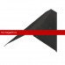 Конек плоский фигурный 120х15х25х15х120 Stynergy (Стинержи) (GRAPHITE45-RR32-0.45) /1 шт/