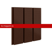 Софит с полной перфорацией Aquasystem (Аквасистем) 303х2400мм Алюминий (RAL 8017) /1 шт/