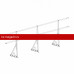 Ограждение ROOFsystems ECONOM d-25 (круг) H-600/3,0м NEXT фальц ТУ (Т-обр. Опора) RAL3005