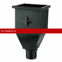 Воронка водосборная удлиненная Aquasystem (Аквасистем) PU MATT 125/90 (RR-33) /1 шт/