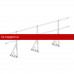 Ограждение ROOFsystems ECONOM d-25 (круг) H-600/3,0м NEXT фальц ТУ (Т-обр. Опора) RAL8019