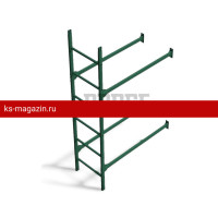 Комплект лестница фасадная Borge (нижняя секция) 1,8 м, RAL 6005