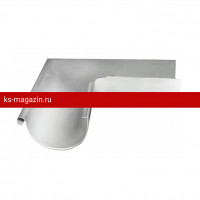 Угол желоба внешний 90 Grand Line (Гранд Лайн) Optima (RAL 9003) /1 шт/