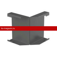 Galeco (Галеко) STAL2 125/80 Угол внутренний к лицевой планке Графит RAL 7015 (RR23) /1 шт/