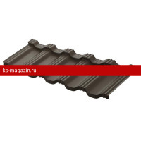Модульная металлочерепица AquaSystem Гётеборг 1205х415 мм PE Rooftop Glance Zn180 0,5мм RR32