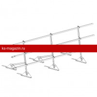 Ограждение ROOFsystems PRESTIGE ZN H-900/3,0м 3 трубы Композит RAL8017