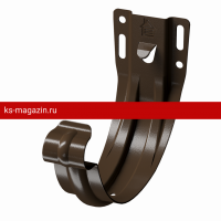 Карнизный кронштейн Docke (Дёке) STAL PREMIUM 125/90 (Каштан RAL8017) /1 шт/