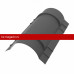 Конёк полукруглый R120мм 1970мм PE Matt 0,5мм Zn140 RR23 Matt