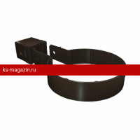 Хомут трубы Grand Line (Гранд Лайн) ПВХ Standart Kliker Premium 120/87 (Коричневый) /1 шт/ (инд. упак.)