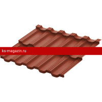 Модульная металлочерепица AquaSystem Гётеборг XXL 1205х865 мм Pural BT Matt 0,5мм RR750