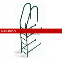 Комплект лестница фасадная Borge (верхняя секция) 1,8 м, RAL 6005
