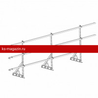 Ограждение ROOFsystems PRESTIGE ZN H-900/3,0м 3 трубы NEXT фальц RAL3005