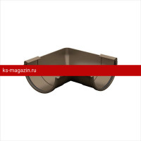 Угол внутренний 90гр. Galeco (Галеко) PVC 124/80 (Темно-коричневый) /1 шт/