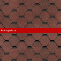 Гибкая черепица Шинглас (Shinglas) Ультра Самба (Рубин) /1 кв.м/