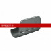 Ограничитель перелива прямой L=0,34м Aquasystem (Аквасистем) PU 125/90 (RR23) /1 шт/