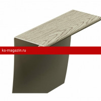 Универсальный околооконный профиль Docke LUX (Дёке) 89/254 мм 3,60 (Амурский) /1 шт/