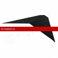 Конек Плоский 145х145х2000 Stynergy (Стальной Бархат-9005-0.5)