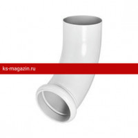Отвод трубы декорированный Aquasystem (Аквасистем) PU 150/100 (RR 20) /1 шт/