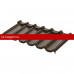 Модульная металлочерепица AquaSystem Стокгольм XXL 1185х475 мм PE Rooftop Glance Zn180 0,5мм RR32