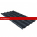 Металлочерепица Grand Line (Гранд Лайн) камея 0,5 GreenCoat Pural RAL 7024 /1 кв.м./